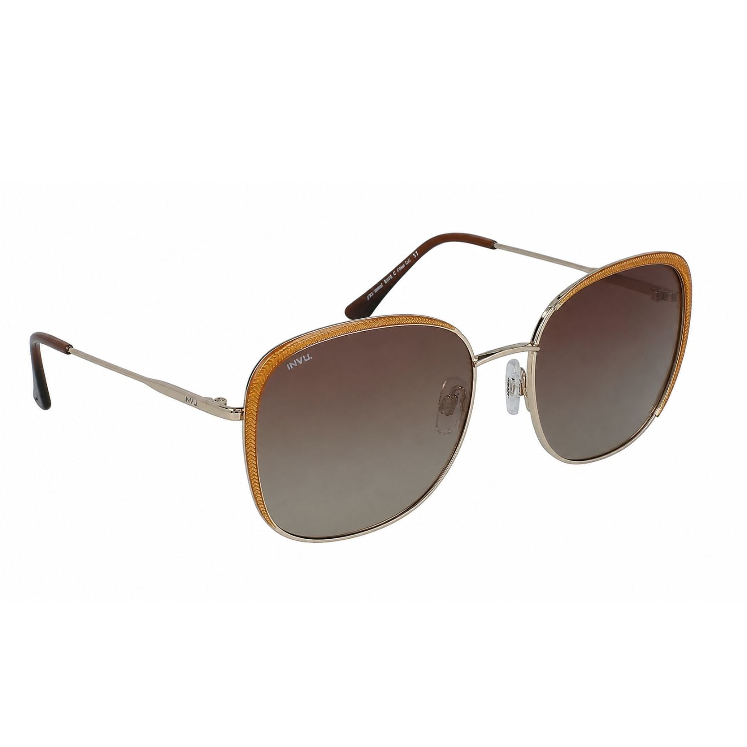 Lente de sol Mujer INVU B1018 Gold/Beige