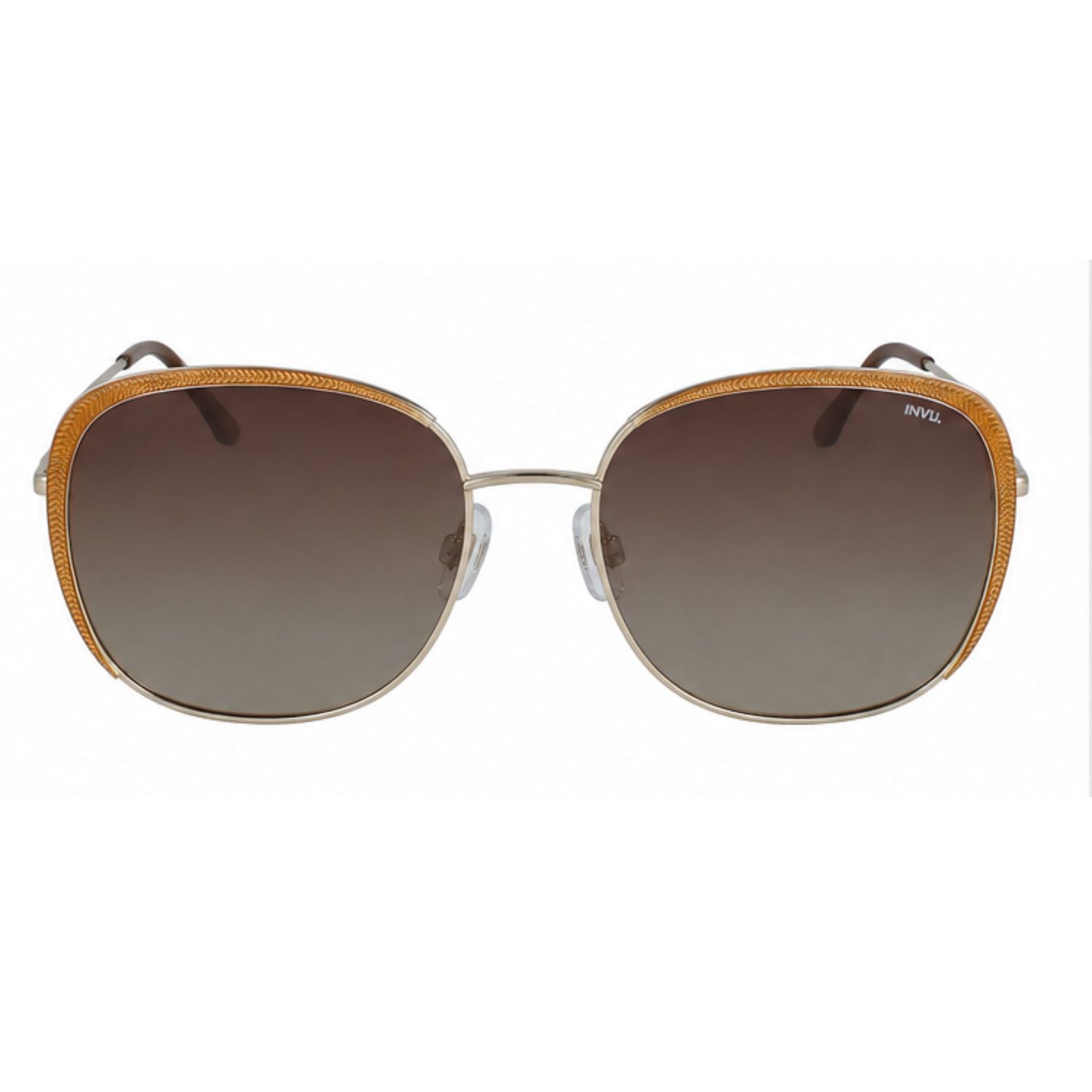 Lente de sol Mujer INVU B1018 Gold/Beige