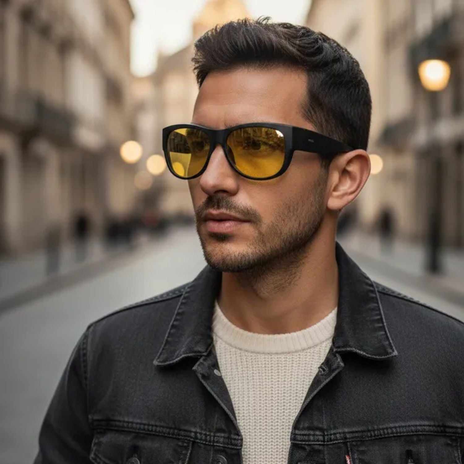 Lentes de sol Invu Matt Black Night-Vision E2603F