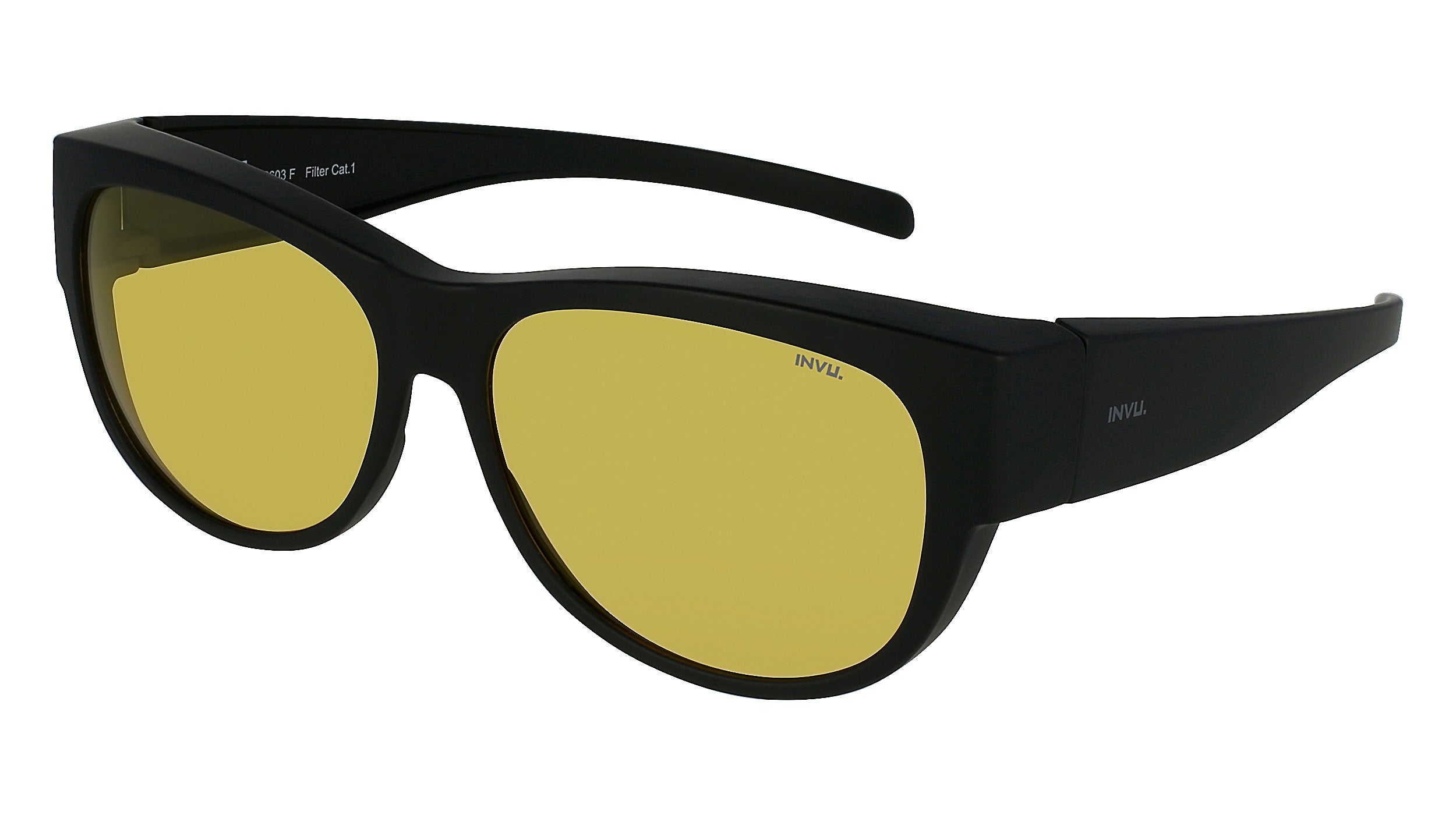 Lentes de sol Invu Matt Black Night-Vision E2603F
